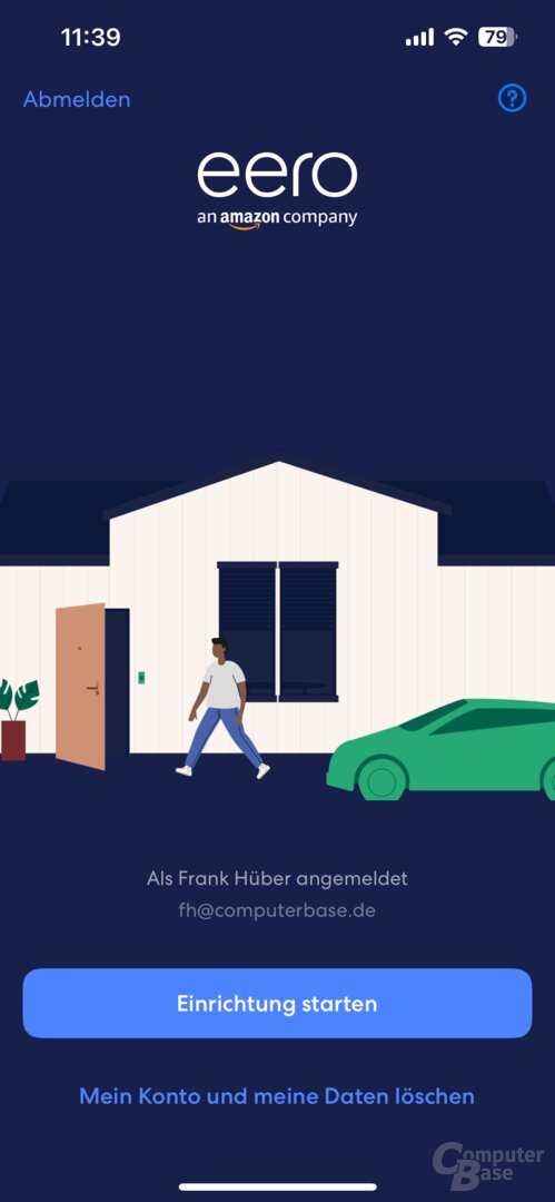 Einrichtung des eero Max 7 in der eero-App