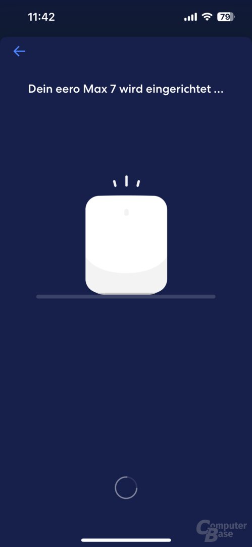 Einrichtung des eero Max 7 in der eero-App