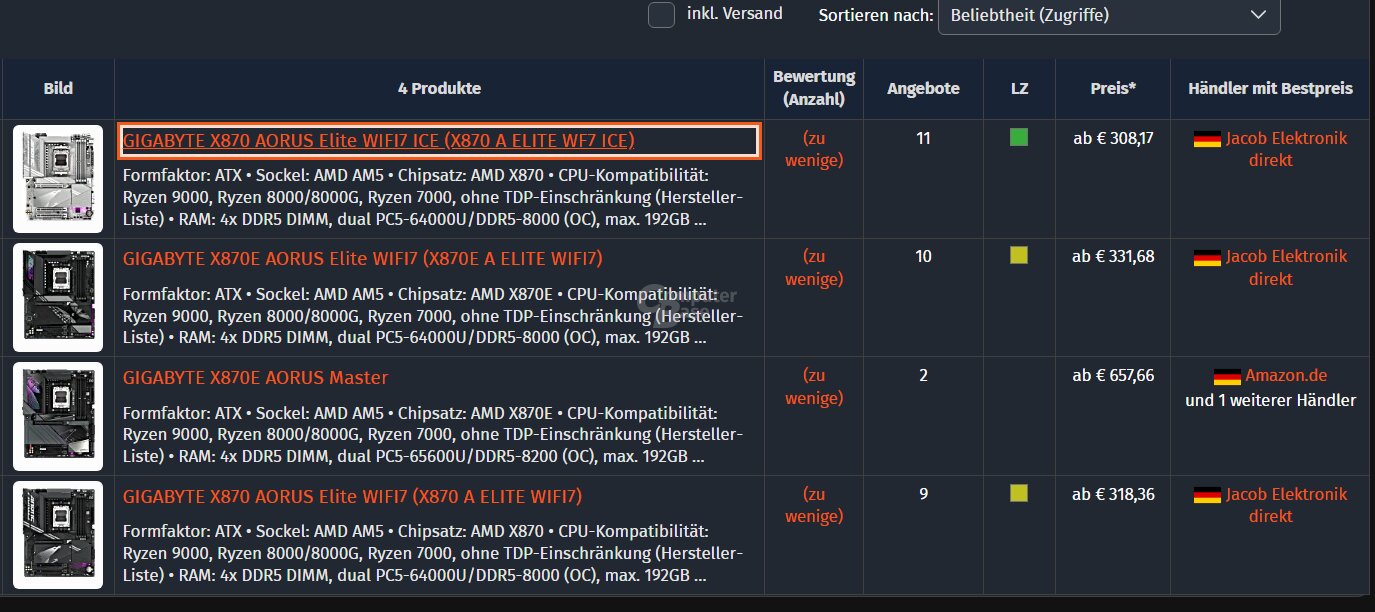 Einige X870(E)-Mainboards sind jetzt schon lieferbar