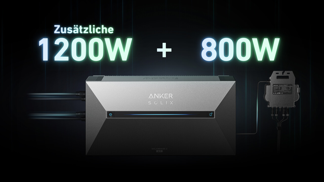 Anker Solix Solarbank 2 AC: Balkonkraftwerk-Speicher zum Nachrüsten mit AC-Eingang