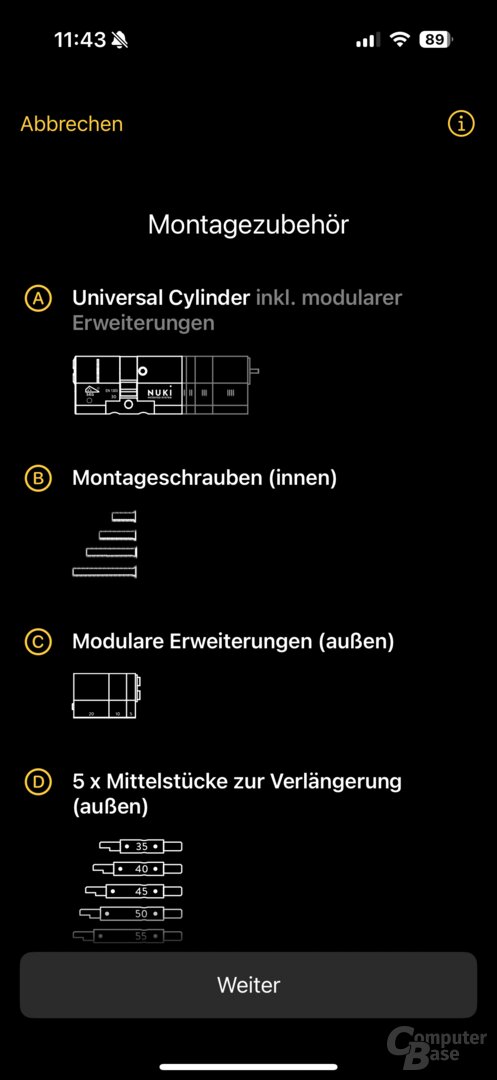 Schritt-für-Schritt-Anleitung zur Installation in der Nuki-App