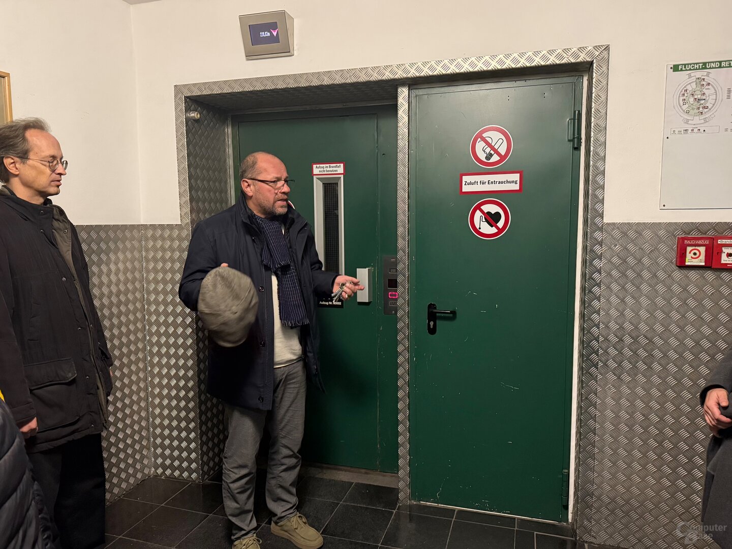 Dedizierter Aufzug für das Betriebspersonal