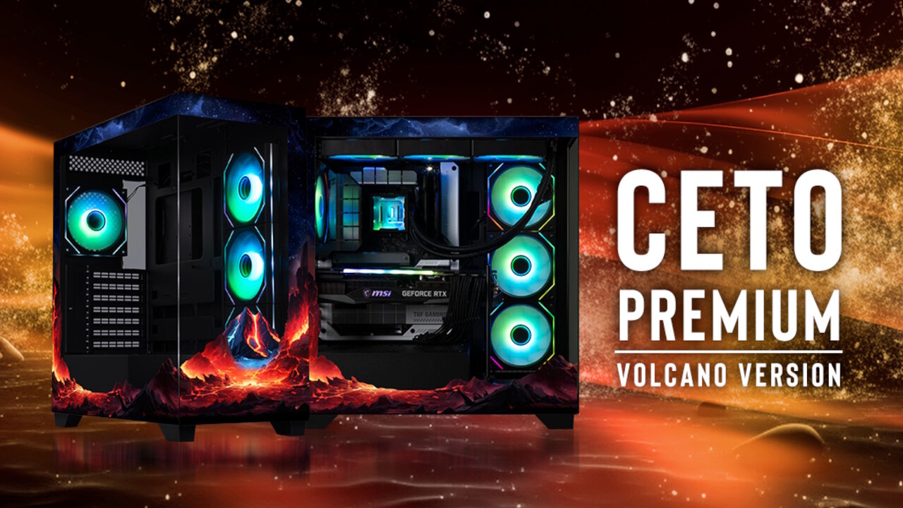 CETO Premium Volcanic & Wave: BitFenix setzt Flammen und Wellen auf Gehäuse