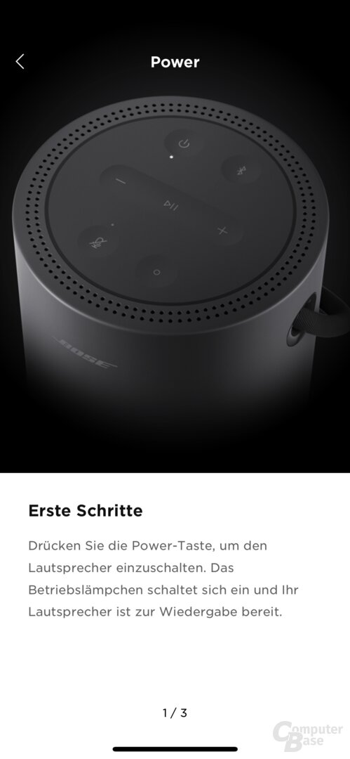 Bose-Music-App mit Bose Portable Home Speaker
