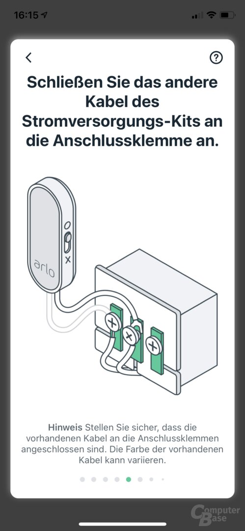 Installation der Arlo Video Doorbell (kabelgebunden) in der Arlo-App