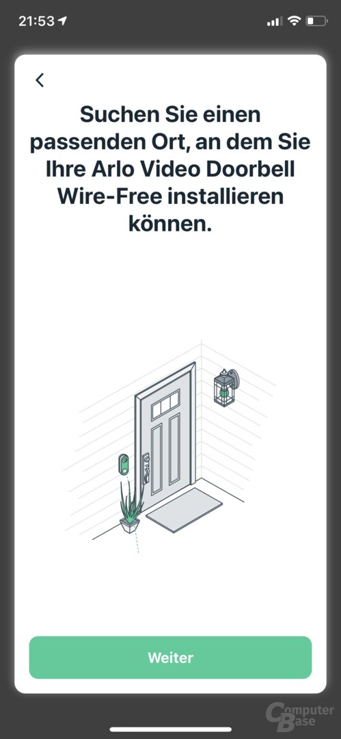 Einrichtung der Arlo Video Doorbell Wire-Free