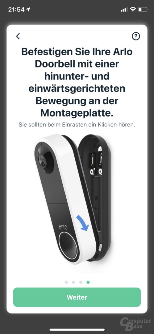 Einrichtung der Arlo Video Doorbell Wire-Free